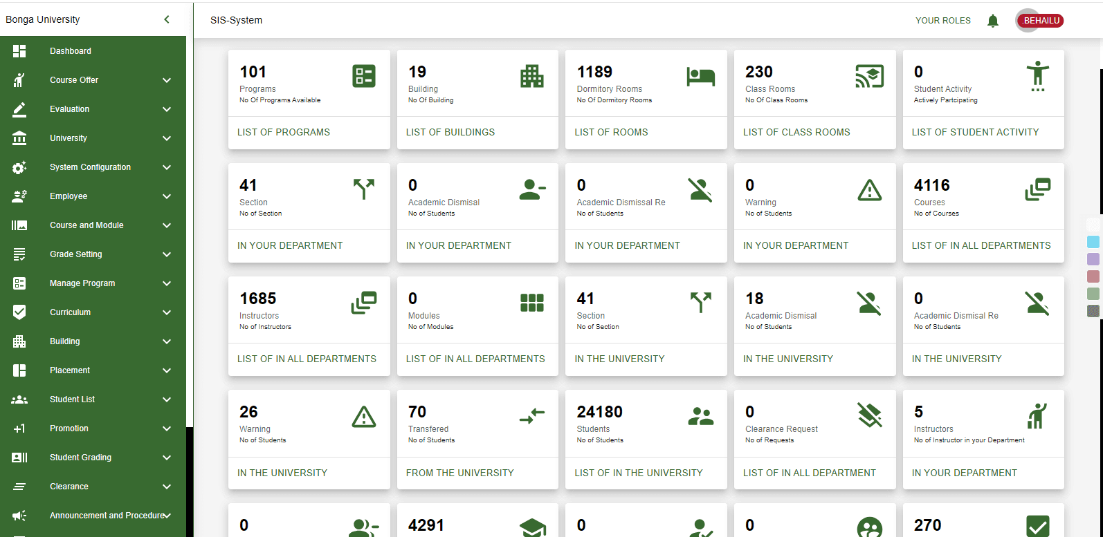 Student Information System (SIS)